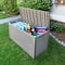 Honey Can Do 100gal Brown Wicker Resin Deck Box
